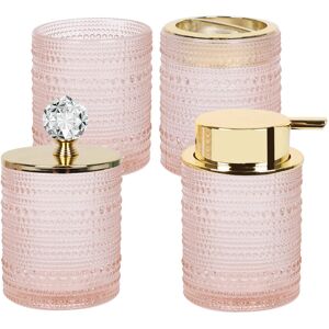 Canora Grey Beyunka Bathroom Accessory Set Pink 13cm H X 8cm W X 8cm D Canora Grey Beyunka Bathroom Accessory Set Pink 13cm H X 8cm W X 8cm D
