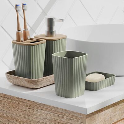 Ebern Designs 20 Pieces Bathroom Accessories Set,Rust-Resistant,Sage Green 1 183cm W X 3cm D Ebern Designs 20 Pieces Bathroom Accessories Set,Rust-Resistant,Sage Green 1 183cm W X 3cm D