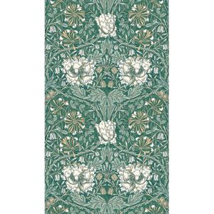 Ophelia & Co. Mamadou Ogee Flora 10.05 m x 53 cm Matte Wallpaper Roll green/white/brown 10.05 H x 53.0 W cm