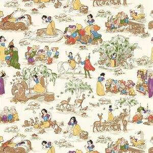 Disney Sanderson Snow White Whipped 10.05m x 68.6cm Matte Wallpaper Roll yellow 10.05 H x 68.6 W cm