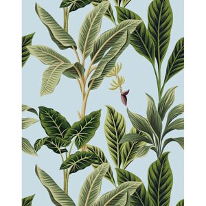 17 Stories Vintage Tropical Wallpaper Blue 700cm L X 75cm W