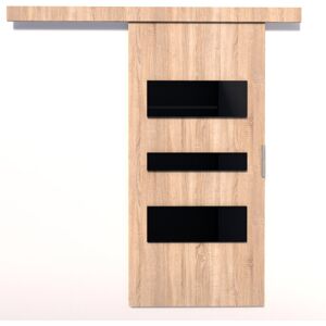 Latitude Run Ralphs Sliding Door Prefinished Sonoma Oak 76cm W x 205cm H Latitude Run Ralphs Sliding Door Prefinished Sonoma Oak 76cm W x 205cm H