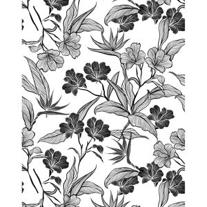 Rosalind Wheeler Maceus 7m x 75cm Wallpaper Roll Black & white 700cm L X 75cm W Rosalind Wheeler Maceus 7m x 75cm Wallpaper Roll Black & white 700cm L X 75cm W