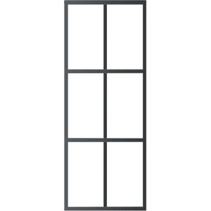 Ebern Designs Borgus Sliding Door ESG Glass and Aluminium Black 205cm H x 76cm W x 5cm D Ebern Designs Borgus Sliding Door ESG Glass and Aluminium Black 205cm H x 76cm W x 5cm D