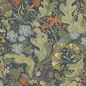 Ophelia & Co. Hjarterum Elise Floral Foiliage 10.05m x 53cm Matte Wallpaper Roll Orange/Blue/Green 10.05cm L X 53cm W Ophelia & Co. Hjarterum Elise Floral Foiliage 10.05m x 53cm Matte Wallpaper Roll Orange/Blue/Green 10.05cm L X 53cm W