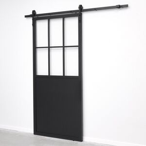 Trent Austin Design San Leandro Metal Sliding Door Black 210cm H x 90cm W x 3cm D Trent Austin Design San Leandro Metal Sliding Door Black 210cm H x 90cm W x 3cm D