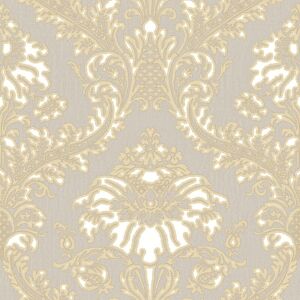 Mercer41 Lecia 10m x 53cm 3D Embossed Metallic Finish Wallpaper Roll Beige/Gold 1,000cm L X 53cm W Mercer41 Lecia 10m x 53cm 3D Embossed Metallic Finish Wallpaper Roll Beige/Gold 1,000cm L X 53cm W