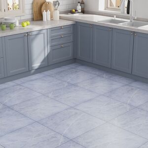 Ivy Bronx 14Pcs 60x60cm Realistic Stone Texture Self Adhesive PVC Flooring Blue Grey 60cm W X 60cm L Ivy Bronx 14Pcs 60x60cm Realistic Stone Texture Self Adhesive PVC Flooring Blue Grey 60cm W X 60cm L