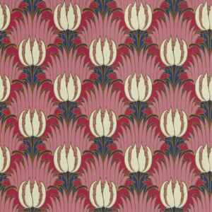 Morris & Co Tulip and Bird 10.05m x 52cm Matte Wallpaper Roll Amaranth/Blush 1,005cm L X 52cm W Morris & Co Tulip and Bird 10.05m x 52cm Matte Wallpaper Roll Amaranth/Blush 1,005cm L X 52cm W