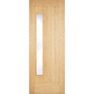 LPD Doors Newbury 1L Glazed Oak External Door 2083mm H x 864mm W x 44mm D LPD Doors Newbury 1L Glazed Oak External Door 2083mm H x 864mm W x 44mm D