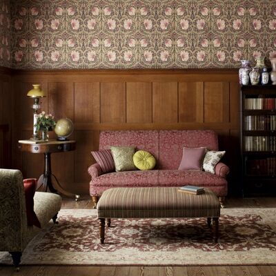 Morris & Co Pimpernel Wallpaper - Tulip/Sisal Morris & Co Pimpernel Wallpaper - Tulip/Sisal