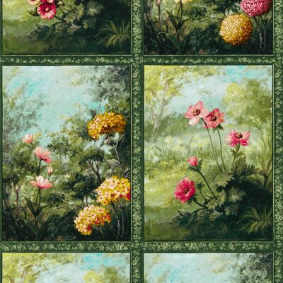 Clarke & Clarke Marianne Artus Wallpaper Forest Green - Wallpaper Clarke & Clarke Marianne Artus Wallpaper Forest Green - Wallpaper