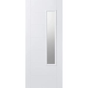 LPD Doors GRP Newbury Glazed Grey External Door brown/white 2032.0 H x 813.0 W cm