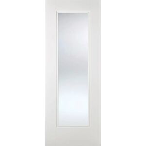 LPD Doors Eindhoven Glazed Primed White Internal Door brown 198.1 H x 76.2 W cm