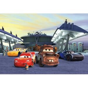 Cars 3 Station 2.54m x 3.68m Wall Mural blue/white 368.0 W cm