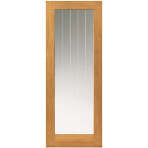 August Grove Montello Oak Internal Door Prefinished brown/green 204.0 H x 62.6 W cm