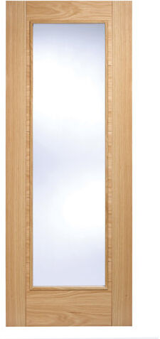 LPD Doors Vancouver Glass Oak Internal Door LPD Doors Door Size: 204cm H x 72.6cm W x 4cm D  - Size: 198.1cm H x 68.6cm W x 3.5cm D LPD Doors Vancouver Glass Oak Internal Door LPD Doors Door Size: 204cm H x 72.6cm W x 4cm D  - Size: 198.1cm H x 68.6cm W x 3.5cm D