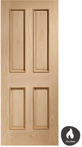 XL Joinery Victorian Fire Door Unfinished XL Joinery Door Size: 1981mm H x 838mm W x 44mm D  - Size: 1981mm H x 711mm W x 35mm D XL Joinery Victorian Fire Door Unfinished XL Joinery Door Size: 1981mm H x 838mm W x 44mm D  - Size: 1981mm H x 711mm W x 35mm D