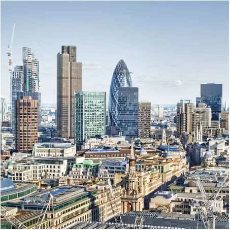 East Urban Home City of London Semi-Gloss Wallpaper Roll East Urban Home Size: 1.92m x 192cm, Material quality: Standard (110g/m²)  - Size: 3.84m x 255cm East Urban Home City of London Semi-Gloss Wallpaper Roll East Urban Home Size: 1.92m x 192cm, Material quality: Standard (110g/m²)  - Size: 3.84m x 255cm