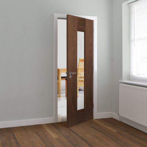 JB Kind Doors Axis Walnut Internal Door Prefinished JB Kind Doors Door Size: 198.1cm H x 76.2cm W x 3.5cm D  - Size: 198cm H X 83cm W X 3cm D JB Kind Doors Axis Walnut Internal Door Prefinished JB Kind Doors Door Size: 198.1cm H x 76.2cm W x 3.5cm D  - Size: 198cm H X 83cm W X 3cm D