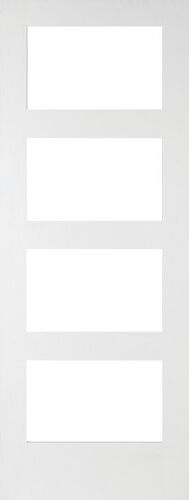 Jeld Wen Shaker Internal Door Unfinished Jeld Wen Door Size: 1981mm H x 610mm W x 40mm D, Door Finish: White Primed  - Size: Jeld Wen Shaker Internal Door Unfinished Jeld Wen Door Size: 1981mm H x 610mm W x 40mm D, Door Finish: White Primed  - Size: