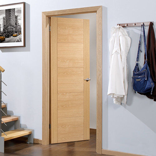LPD Doors Vancouver Panelled Oak Internal Door Prefinished LPD Doors Door Size: 198.1cm H x 76.2cm W x 3.5cm D  - Size: LPD Doors Vancouver Panelled Oak Internal Door Prefinished LPD Doors Door Size: 198.1cm H x 76.2cm W x 3.5cm D  - Size:
