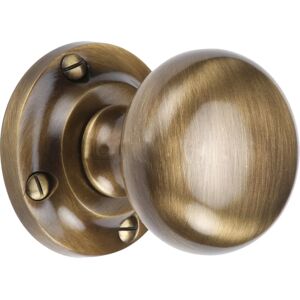 Heritage Brass Victoria Passage Door Knob yellow 5.7 H x 5.7 W cm