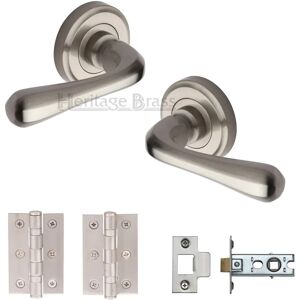 Heritage Brass Charlbury Latch Door Handle Kit yellow 5.3 H x 5.3 W cm