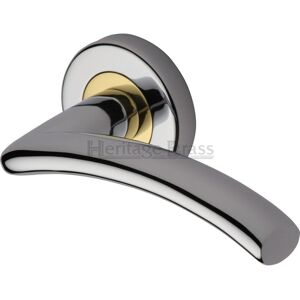 Heritage Brass Centaur Latch Door Handle gray/yellow 5.3 H x 5.3 W cm