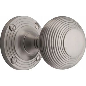 Heritage Brass Reeded Passage Door Knob gray 6.0 H x 6.0 W cm