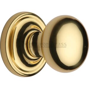 Heritage Brass Hamstead Passage (Hall & Closet) Door Knob yellow 6.3 H x 6.3 W cm