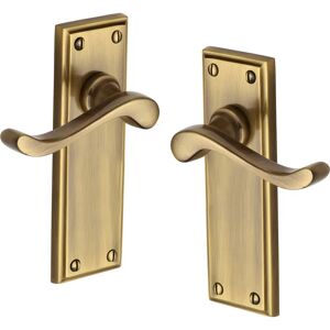 Heritage Brass Edwardian Latch Door Handle Kit 15.3 H x 4.9 W cm