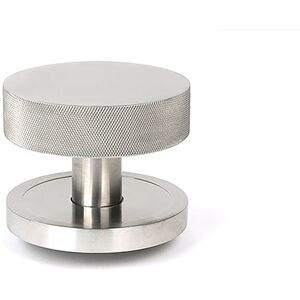 From The Anvil Satin Brass Brompton Centre Door Knob (Plain) Satin Marine 9cm W