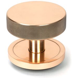 From The Anvil Satin Brass Brompton Centre Door Knob (Plain) Polished Bronze 9cm W