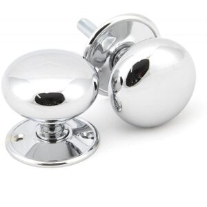 From The Anvil 57mm Mushroom Mortice/Rim Knob Set Polished Chrome 5.7cm H X 5.7cm W From The Anvil 57mm Mushroom Mortice/Rim Knob Set Polished Chrome 5.7cm H X 5.7cm W