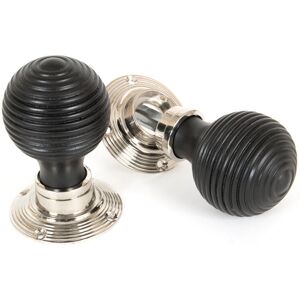 From The Anvil Beehive Door Knob Ebony / Polished Nickel 5.8cm H X 5.8cm W From The Anvil Beehive Door Knob Ebony / Polished Nickel 5.8cm H X 5.8cm W