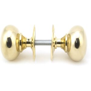 From The Anvil 57mm Mushroom Mortice/Rim Knob Set Polished Brass 5.7cm H X 5.7cm W From The Anvil 57mm Mushroom Mortice/Rim Knob Set Polished Brass 5.7cm H X 5.7cm W