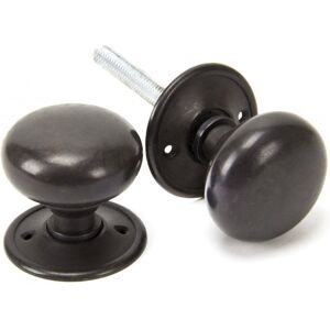 From The Anvil Mushroom Mortice/Rim Knob Set Aged Bronze 5.1cm W From The Anvil Mushroom Mortice/Rim Knob Set Aged Bronze 5.1cm W