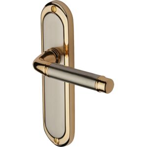 Heritage Brass Door Handle Lever Latch Saturn Long Design Jupiter Split 24.7cm H X 4.8cm W Heritage Brass Door Handle Lever Latch Saturn Long Design Jupiter Split 24.7cm H X 4.8cm W