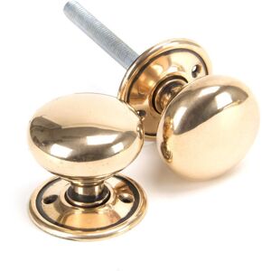 From The Anvil Mushroom Mortice/Rim Knob Set Polished Bronze 5.1cm W From The Anvil Mushroom Mortice/Rim Knob Set Polished Bronze 5.1cm W