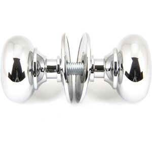 From The Anvil Mushroom Mortice/Rim Knob Set Polished Chrome 5.1cm W From The Anvil Mushroom Mortice/Rim Knob Set Polished Chrome 5.1cm W