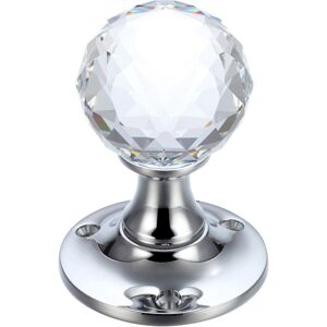 Fulton & Bray Passage Door Knob Clear 6cm H X 6cm W Fulton & Bray Passage Door Knob Clear 6cm H X 6cm W
