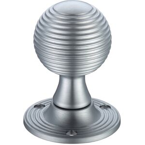 Fulton & Bray Passage Door Knob Satin Chrome 6cm H X 6cm W Fulton & Bray Passage Door Knob Satin Chrome 6cm H X 6cm W
