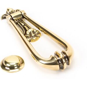 From The Anvil Loop Door Knocker Aged Brass 20cm H X 6.3cm W X 3.3cm D From The Anvil Loop Door Knocker Aged Brass 20cm H X 6.3cm W X 3.3cm D
