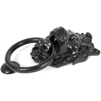 From The Anvil Lion's Head Door Knocker Black From The Anvil Lion's Head Door Knocker Black