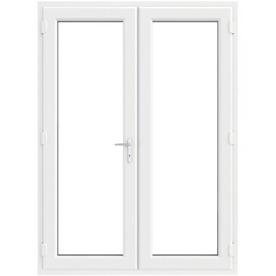 Crystal Direct Upvc French Door 206cm H x 159cm W x 7cm D Crystal Direct Upvc French Door 206cm H x 159cm W x 7cm D