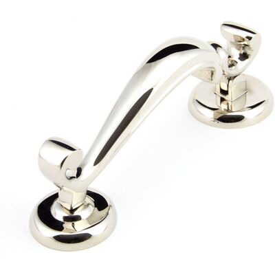 From The Anvil Door Knocker Polished Nickel 19.6cm H X 19.6cm W X 6.9cm D From The Anvil Door Knocker Polished Nickel 19.6cm H X 19.6cm W X 6.9cm D