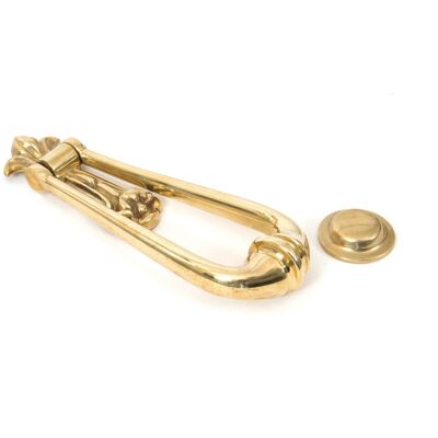 From The Anvil Loop Door Knocker Polished Brass 16cm H X 6.3cm W X 3.3cm D From The Anvil Loop Door Knocker Polished Brass 16cm H X 6.3cm W X 3.3cm D
