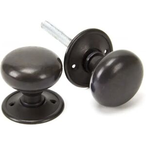 From The Anvil Mushroom Mortice/Rim Knob Set brown 4.9 H x 4.9 W cm