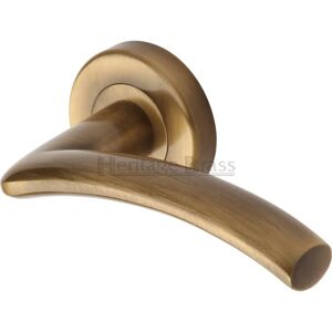 Heritage Brass Centaur Latch Door Handle yellow 5.3 H x 5.3 W cm